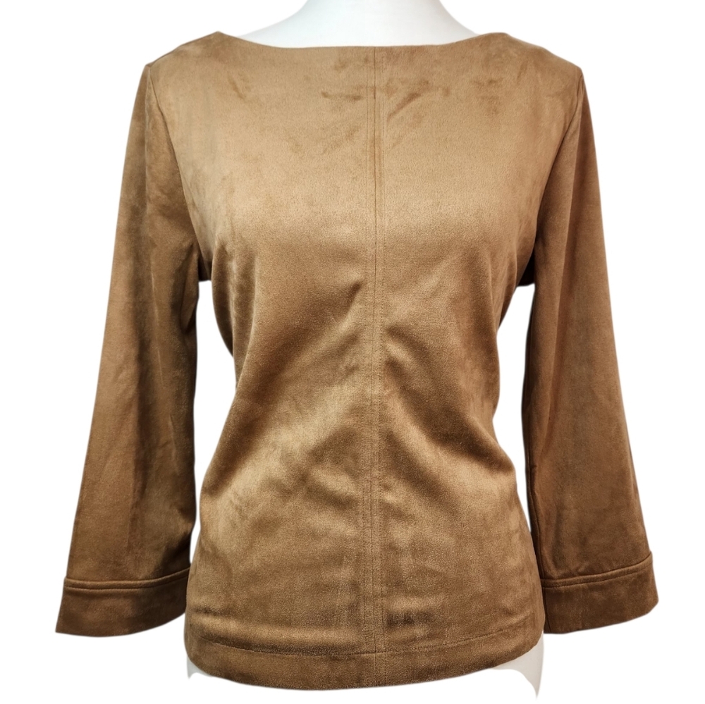 Banana Republic Faux Suede Tie-Back Top – Medium